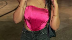 Hot Pink Corset Top