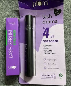 Plum Lash Serum Eyeliner & Drama Mascara