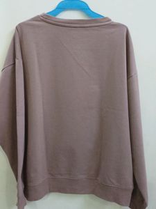 Women Solid Mauve Sweatshirt