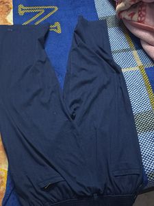 Navy Blue Wide Leg Pants