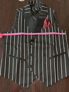 Striped Double-Breasted Waistcoat