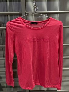 Vibrant Pink Long Sleeve Top