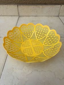 Combo of Blue Plastic Storage Basket with Lid and