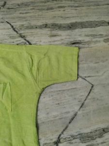 Lime Green Button-Down Shirt