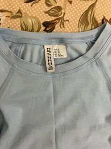 Light Blue Cropped T-Shirt