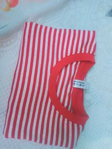 Striped Red &amp; White Tee