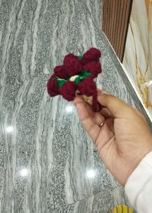crochet coaster bouquet