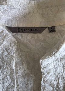 Elegant White Embroidered Top