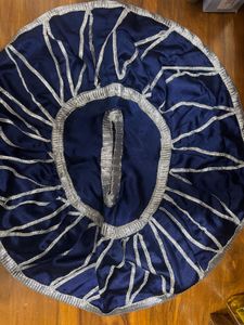 Navy Blue Embroidered pooja article
