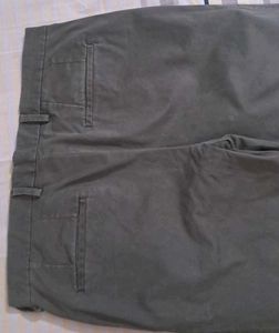 Olive Green Casual Pants