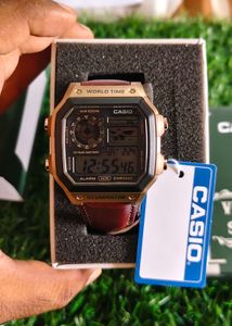 Premium Casio Brown Leather Belt Watch