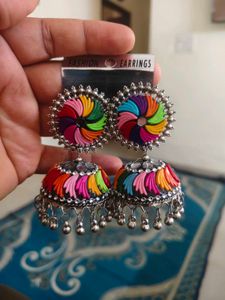 Trendy Stunning Multicolour Jhumka Earrings