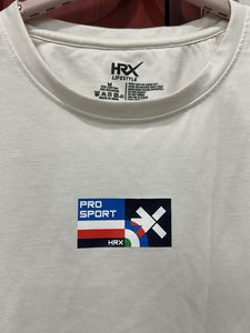 HRX Rapid Dry Classic White Pro Sport T-Shirt