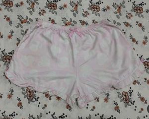 Cute Pink Heart Pajama Shorts