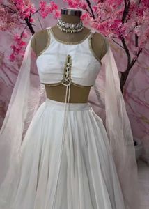 Elegant White Lehenga Choli Set
