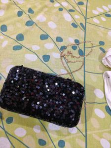 Combo Chic Sequin &amp; Tiger Accent Bags