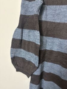 Striped Turtleneck Sweater Dress