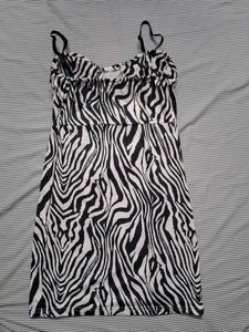 Zebra Print Mini Dress