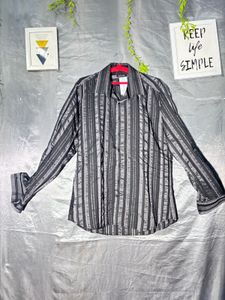 Men's Striped Long Sleeve Shirt