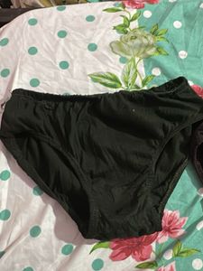 Comfortable Black &amp; Dark Green cotton Panties