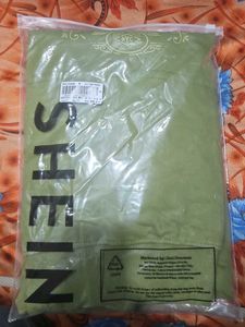 Shein Drop Shoulder Typographic Chest Print Hoodie