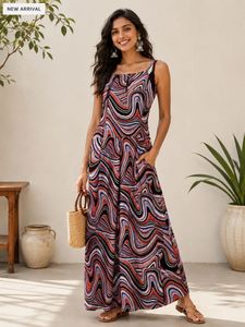 Vibrant Swirl Print Jumpsuit