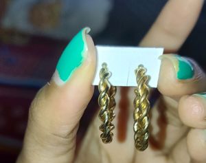 Western Earrings Golden