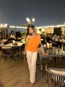 Orange Tank Top for Women
