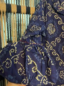 Beautiful Blue Printed Kurta cum dress