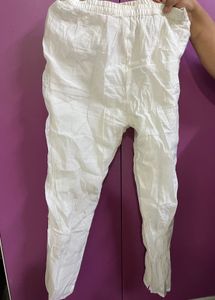 Comfortable White Ethnic Pants