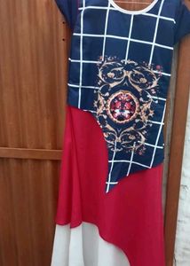 Stylish Blue &amp; Red Kurta Set❤️💙