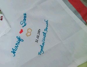 Customizable Couple Name Hankerchief