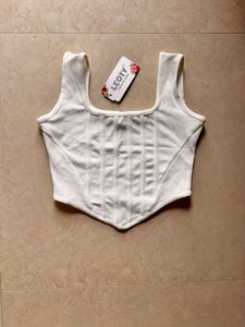 Stylish White Corset Top