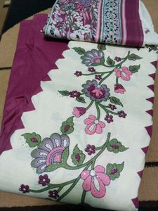Beautiful Floral Kurta Set Material(set of 1)