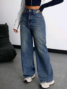 Wide Leg Denim Jeans