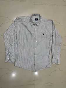 Men's Striped Button-Down Shirt