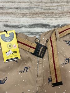 Boys' Printed Cargo Shorts with Belt