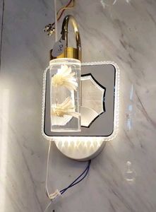 Elegant Wall Sconce with Dried Flowers