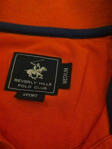 Orange Polo Shirt with Logo