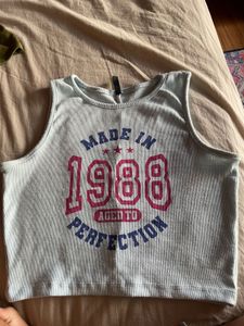 Vintage "Made in 1988" Crop Top