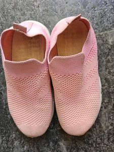 Pink Slip-On Sneakers