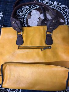 Stylish Yellow Handbag