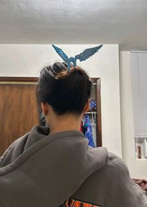 Goddess Wings Twist Hair Pin 3d printed
