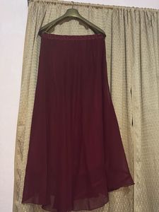 Maroon Ethnic Skirt