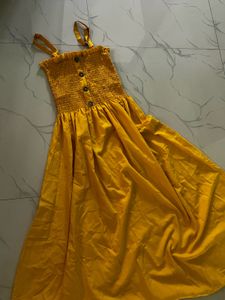 Yellow Smocked Sundress