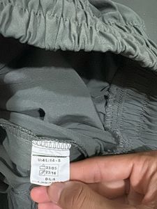 Olive Green Cargo Pants with Zipper Pockets