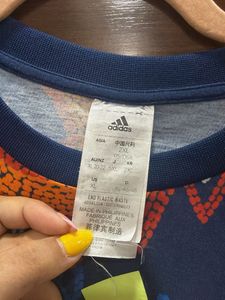 Adidas Colorful Print Cropped Top