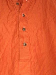 men's kurtas festival wear orenge colour
