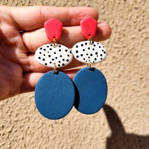 Unique Boho Polymer Clay Earrings