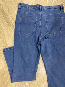 Classic Blue Denim Flare Jeans